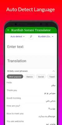 Kurdish Sorani Translator android App screenshot 1